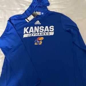 Kansas Jayhawks Adidas Hoodie (Large)